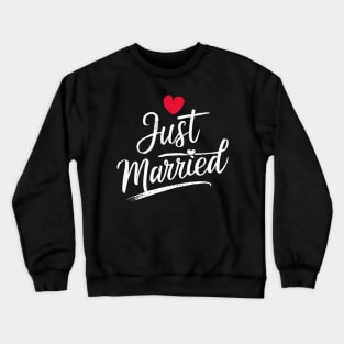 Just Married Crewneck Sweatshirt